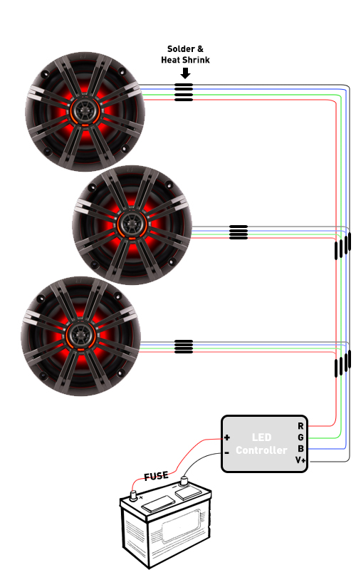 Led Wiring For Rgb Speakers And Rings Creative Audio