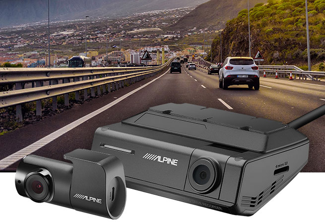 Dash cam integration with Alpine DVR-C320R