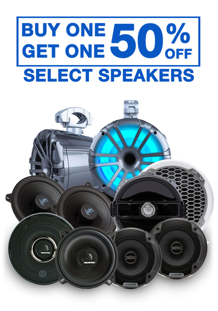 Buy one get one half off select speakers