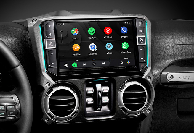 Android Auto on Alpine Jeep receiver