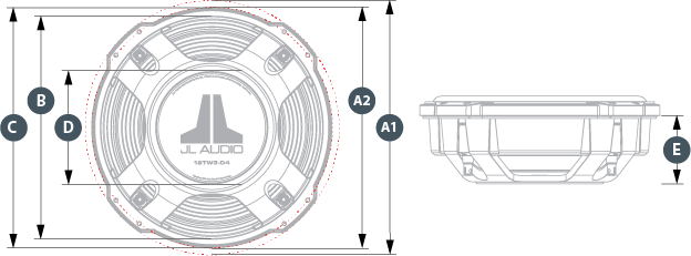 Jl Audio 12tw3 D4 12 Inch 300 Mm Subwoofer Driver Dual 4 Ω Creative Audio 6247